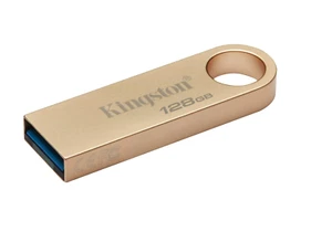 Kingston DataTraveler, Metal, - USB 3.2 Gen 1 Gold, DTSE9G3/128GB with Keyring - Afbeelding 1 van 8
