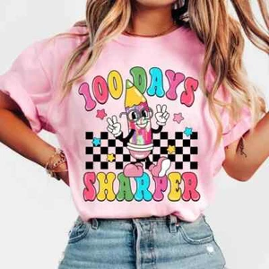 100 Days of School T-Shirt - 100 Days Sharper - Available in Youth Sizes XS-XL - Picture 1 of 1