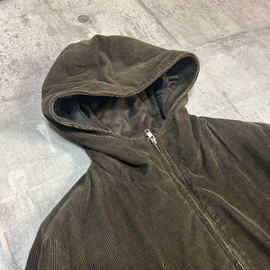 90s archive agnes b. homme corduroy coat brown M Double-zip, special silhouette - Picture 1 of 10
