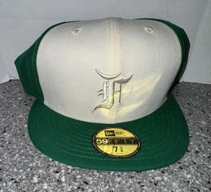 NEW ERA FOG Fear of God 59FIFTY green fitted Hat club 7 3/8 limited New - Picture 1 of 4