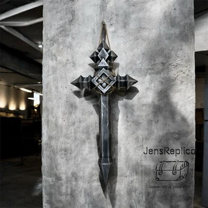 Hoja cruzada de 19"", réplica de utilería de caza de vampiros" - Imagen 1 de 7