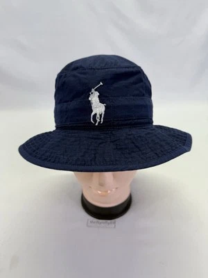 Vintage Polo Ralph Lauren Big Pony Safari Bucket Hat - Navy - Men’s S/M - Image 1 of 4