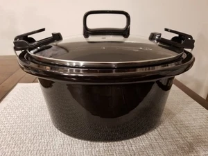 Slow Cooker Crock Pot Replacement Insert & Glass Lid With Clips 8"”x10” - Picture 1 of 12