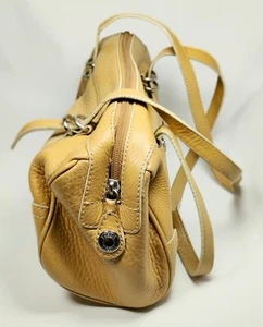 Fossil Leather shoulder bag purse Light Yellowish Brown key slouch tote 75082 - Picture 1 of 14