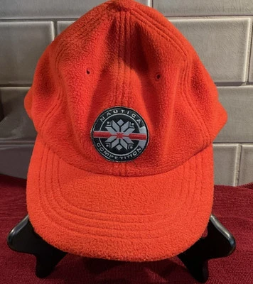 Vtg Nautica Competition Snowflake Logo Red Fleece Adjustable Hat - Image 1 of 4