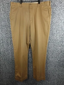 Polo Ralph Lauren Pants Mens 38x32 Brown Chino Flat Front Classic Fit Cotton - Picture 1 of 16