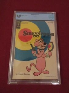 RARE 1st ISSUE 1962 SNAGGLEPUSS GOLD KEY COMIC BOOK CBCS GRADED & ENCASED - Picture 1 of 9