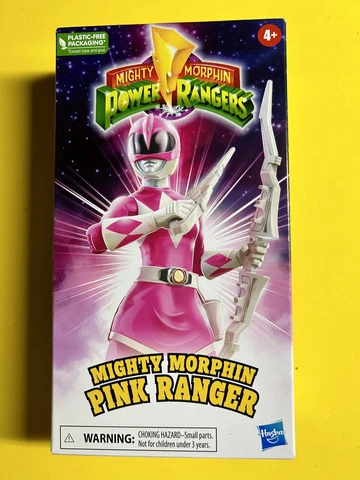 Mighty Morphin Power Rangers Pink Ranger Figure 30th Ann VHS Hasbro BRAND NEW Cover