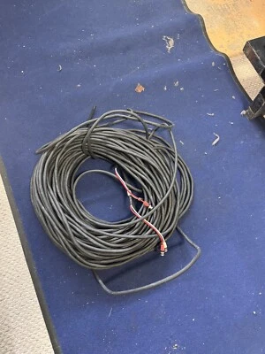 CABLE BNC Concert Used 100 Feet Cord Kenny Rogers Tour Red and White Connections - Image 1 of 4