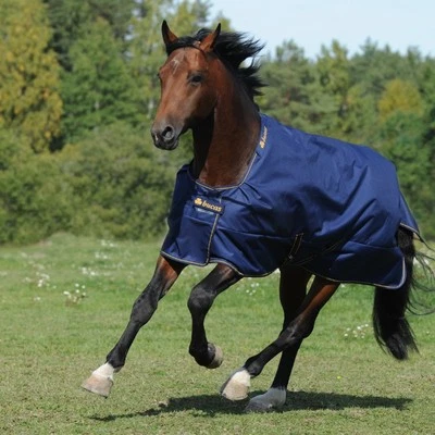 Bucas Irish Turnout Light Weidedecke Regendecke Übergangsdecke Navy 115-165 - Bild 1 von 2
