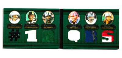 2007 Triple Threads Jersey Booklet 17/18 TOM BRADY NAMATH BRADSHAW STAUBAUCH + - Image 1 of 2