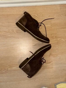 Marc New York By Andrew Marc Chukka Mens Sz 9.5 Brown Suede - Picture 1 of 4