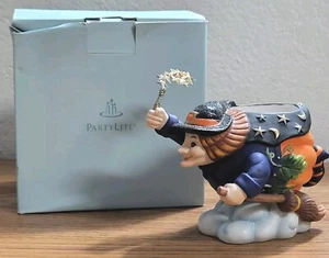 Partylite Halloween Fliegende Hexe Teelicht Kerzenhalter in Box - Bild 1 von 7