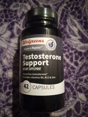 WALGREENS COMPARAR 2 Nugenix SOPORTE DE PRUEBA + ZINC B12 B6 ~ 42 TAPAS CADUCIDAD: 11/25 Foto 1 de 4