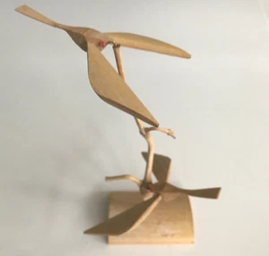 Vintage Handmade Balancing Bamboo Birds and Tree, children toy, wedding gift - Picture 1 of 9