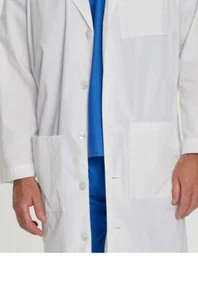 Landau Men 3 Pocket White Lab Coat Size 54L WWY 3145 New With Tags - Picture 1 of 5