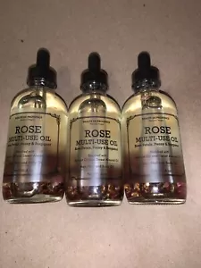 3x Provence Beauty Rose Multi Use Oil 4 Fl Oz Nail & Body Oil Vegan Natural - Picture 1 of 4