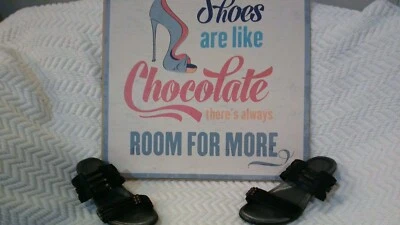 Naot AFRODITA Black Leather Mule Sandal Women's Size 42 EU 11 US - NWOB - Image 1 of 4