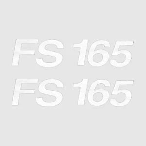 Lowe Boat Logo Decal 1848721 | FS 165 White 6 3/8 x 1 1/4 Inch (Pair) - Picture 1 of 3
