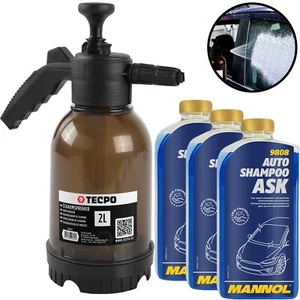 3L MANNOL AUTOSHAMPOO ZITRUS KONZENTRAT AUTO SHAMPOO + TECPO SCHAUMSPRÜHER 2L - Bild 1 von 8