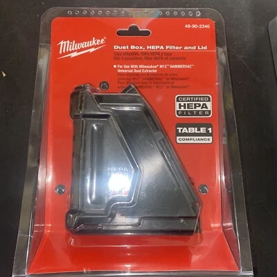 Milwaukee 49-90-2340 M12 Hammervac Dust Box, Filter & Lid - Image 1 of 2