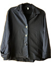FAT HAT CLOTHING CO. lagenlook art-to-wear black JACKET XL 46"B, 54"hem, stretch