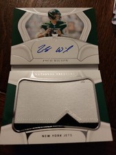 2021 Panini National Treasures Rookie Jumbo Prime Signatures Zach Wilson /99 RC 