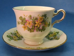 Teacup & Saucer Tea Cup: QUEEN ANN Fine Bone China ~ Yellow Flowers 8615 ENGLAND - Picture 1 of 6
