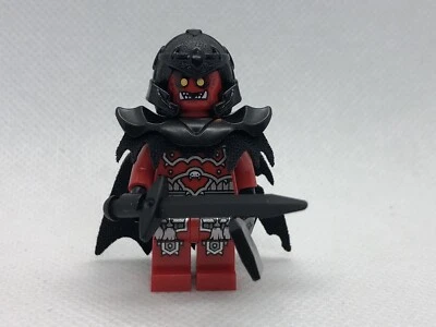 LEGO Troll Rojo Orco Castillo Demonio Minifigura Figura Bad Guy Guerrero Monstruo L286 Foto 1 de 4