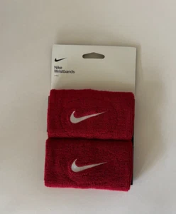 Nike Tennis Swoosh Wristband Pair Sports Double Wide Doublewide NWT CHOOSE - Picture 1 of 22