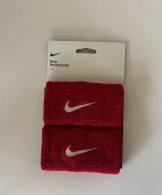 Nike Tennis Swoosh Wristband Pair Sports Double Wide Doublewide NWT CHOOSE - Image 1 of 4