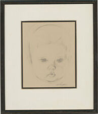 Edward Morgan (1933-2009) - Graphitzeichnung Des 20. Jahrhunderts, Kinderporträt