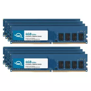 OWC 32GB (8x4GB) DDR4 2133MHz 1Rx8 Non-ECC UDIMM 288pin Memory RAM - Picture 1 of 7
