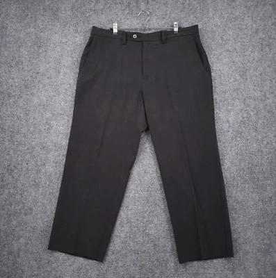 Tommy Bahama Pants Mens 36x26 Black Chino Flat Front Straight Silk Blend Trouser - Image 1 of 4