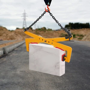 Abrazadera de elevación de piedra de alta resistencia 500 kg1102,31 lb abrazadera de elevación de piedra amarilla negra - Imagen 1 de 16