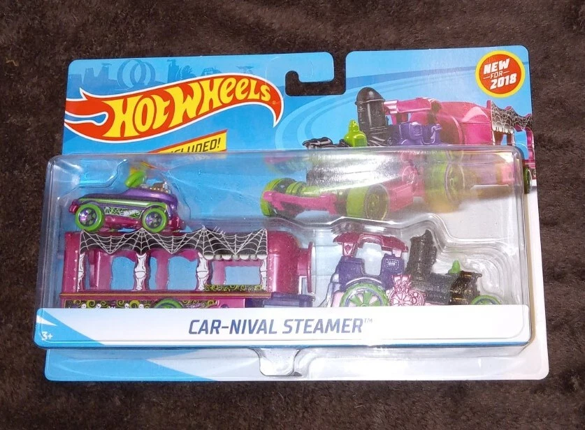 Hot Wheels Car-Nival Steamer Pedal Car Rigs Purple 2018 MOC  - Image 1 of 1