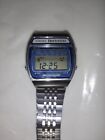 RARE COLLECTIBLE 80's CASIO H104 MELODY ALARM MODULE 82 STAINLESS STEEL WATCH