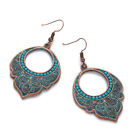 Fashion Retro Vintage Boho Style Dangle Earrings Turquoise Stone For Women Gift