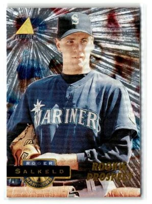 Roger Salkeld Seattle Mariners 1994 Pinnacle Museum Collection #393 - Image 1 of 2