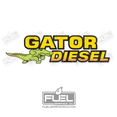 Gator Diesel Utility Vehicle Premium Vinyl Decal Sticker - UTV Tailgate Decal - Image 1 of 3