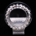 Bracelet perles de cristal rondes fantômes fantômes fantômes de 8,2 mm flocons de neige blancs naturels