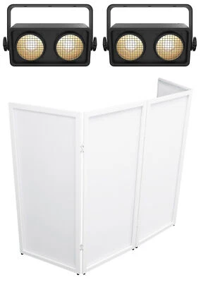 (2) Chauvet Shocker 2 Dual Zone Dance Floor DMX COB Blinder Stage Lights+Facade - Image 1 of 4