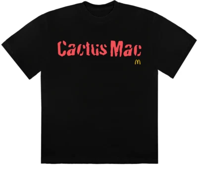 Travis Scott x McDonald's Cactus Jack Cactus Mac T-shirt Black Red Logo Large - Image 1 of 4