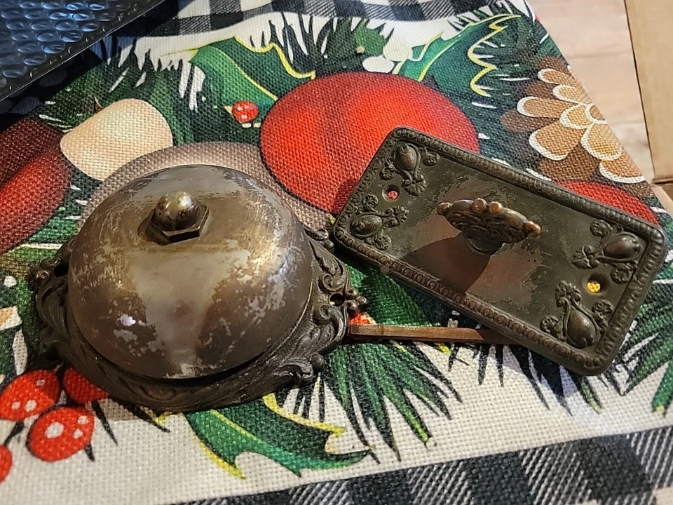 Antique Vintage Old Eastlake Victorian Twist Doorbell Turn Door Bell Ringer Door - Image 1 of 4