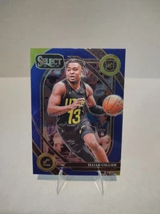 2024-25 Panini Select Isiah Collier RC #279 Courtside Blue Utah Jazz - Picture 1 of 3