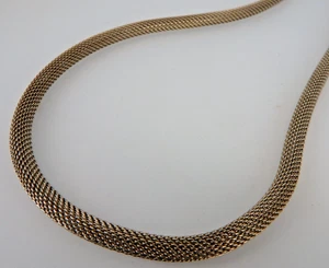 Neugablonz: Breite 7 mm Schlangen Halskette 49 cm aus den 1970er Jahren (122866) - Picture 1 of 5