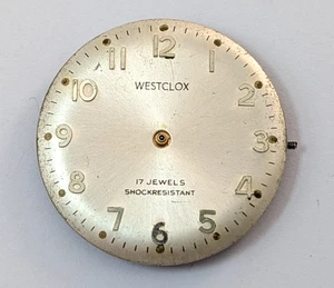 Vintage WESTCLOX A-210 17 Jewels 29mm Mechanical Watch Movement PARTS or REPAIR - Picture 1 of 12