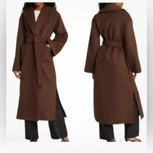 Honor the Gift Embroidered Wool Blend Robe Womens Coat Brown XXL NWT - Picture 1 of 6