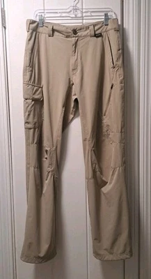 Eastern Mountain Sports EMS Men's 32X33 Khaki Tan Stretch Hiking Outdoor Pants - Image 1 of 4