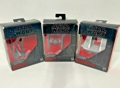 Лот из 3 коллекционных фигурок Star Wars Black Series Titanium (Hasbro 2016) НОВЫЕ - Изображение 1 из 4